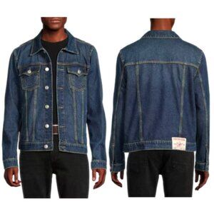 True Religion Men's Jesse Denim Trucker Jacket Medium Storm Wash Size Large NWT